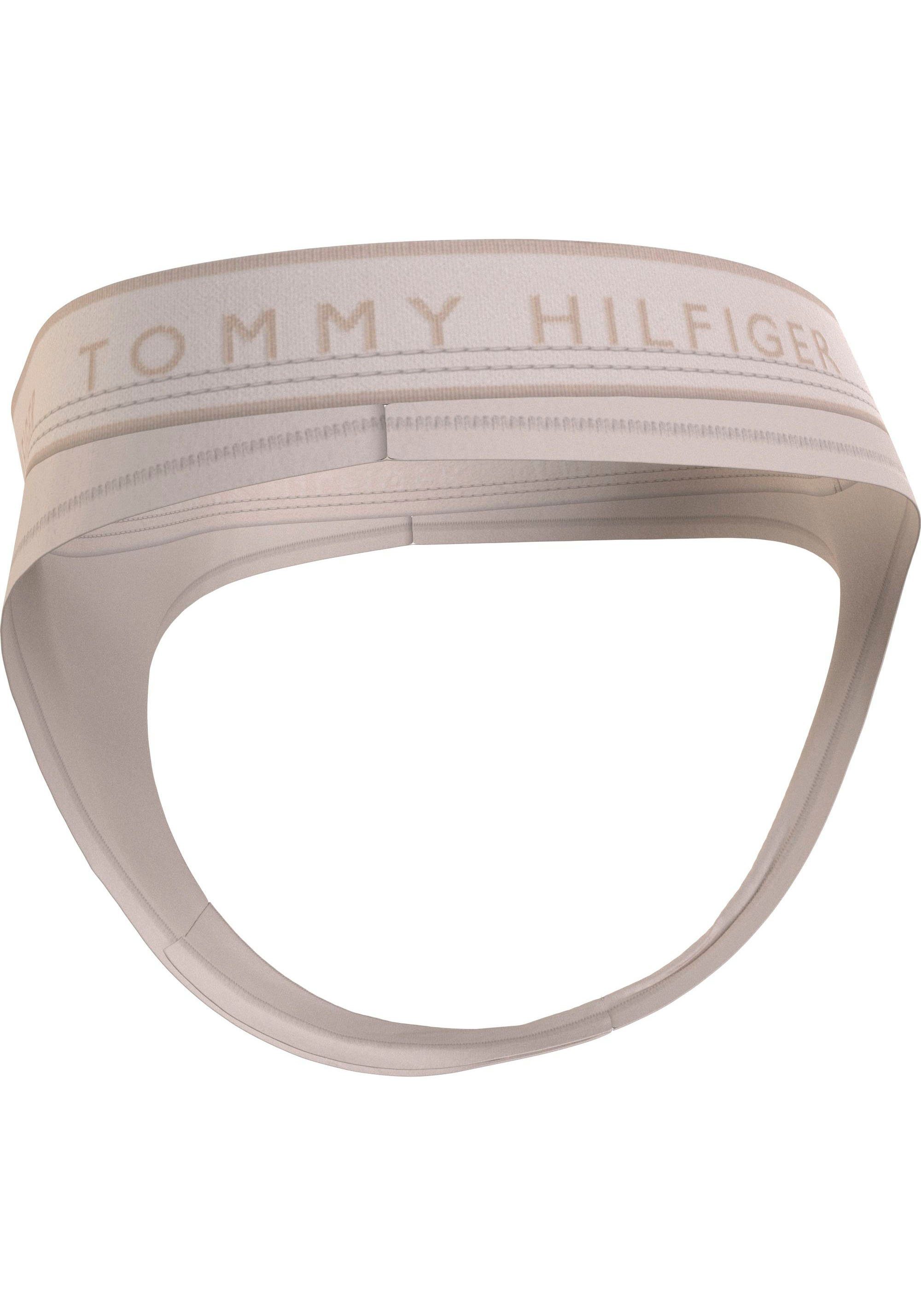 THONG (EXT Hilfiger Tommy SIZES) Underwear Chasmere_Creme Tommy mit Hilfiger String Logobund