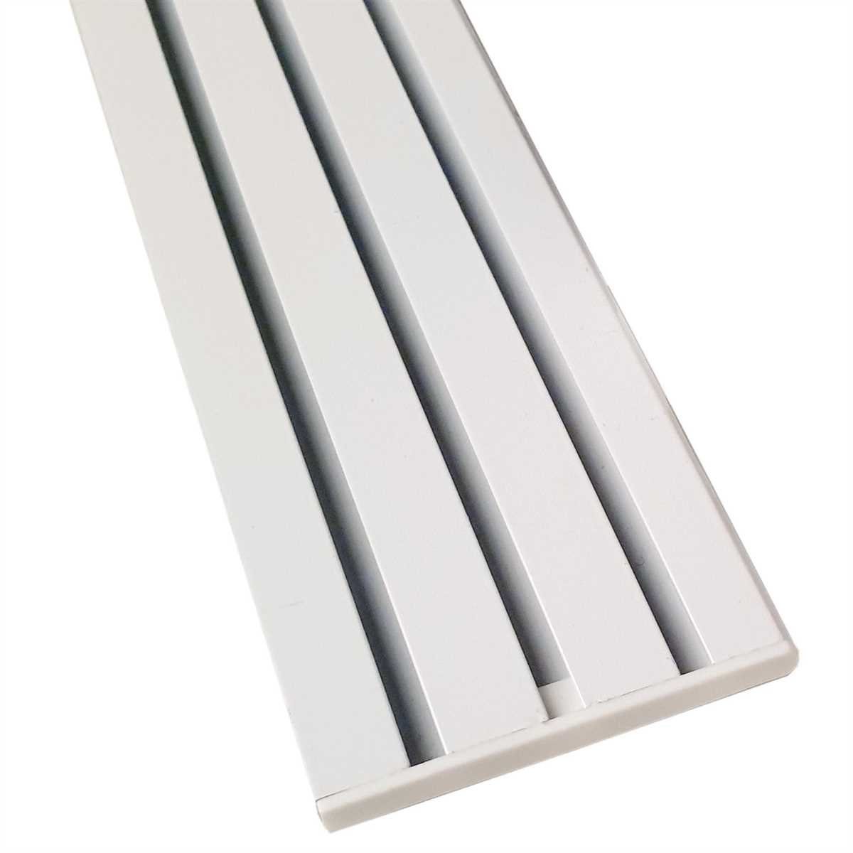 Bestlivings Gardinenschiene, 3-läufig, Fixmaß, verschraubt, Flache Aluminium Schiene (7mm), Längen bis 480cm, (4x120cm)