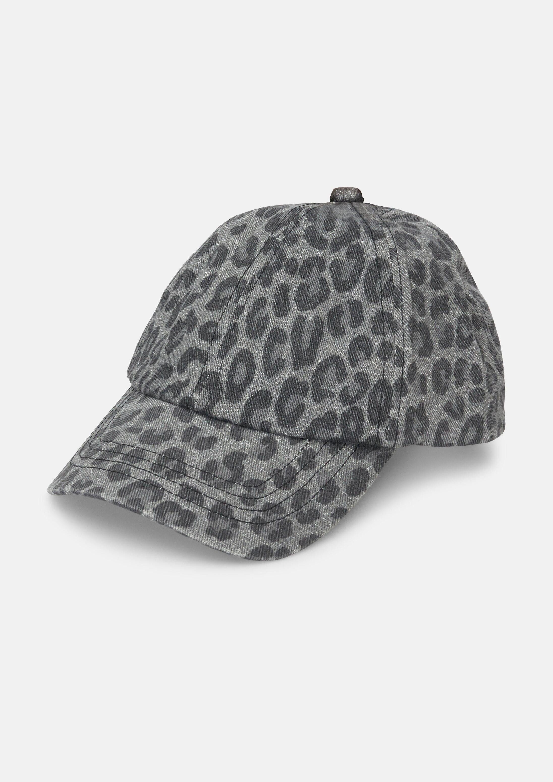 s.Oliver Snapback Cap Kappe Kappe mit Animal-Print und D-Ring-Schließe