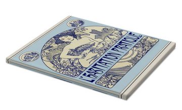 Posterlounge Leinwandbild Alfons Mucha, L'Habitation Pratique, Malerei