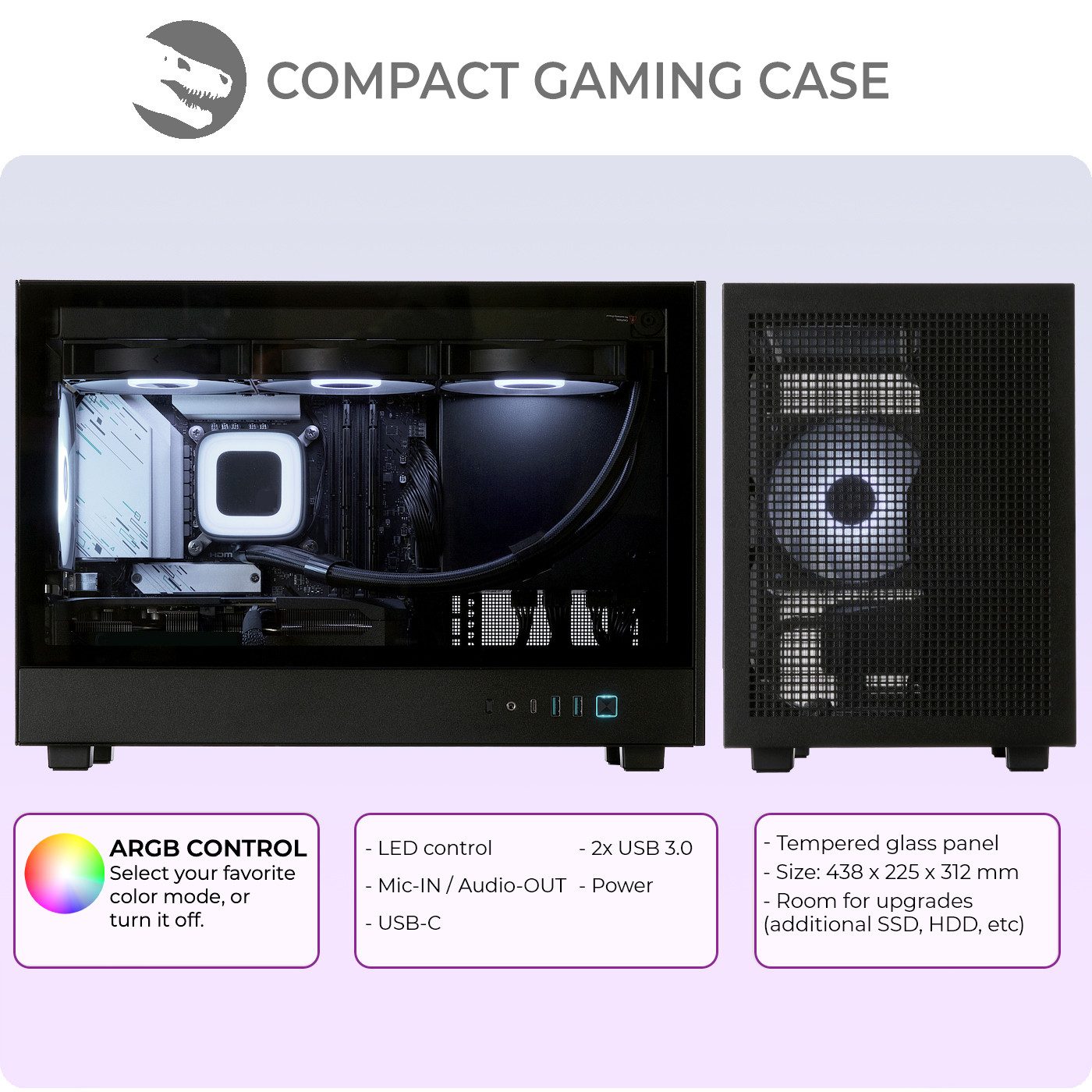 Sedatech UCCM408I1I1HF - Watercooling Gaming Gaming-PC (AMD Ryzen 7 5700X 8x 3.4GHz (max 4.6GHz), Geforce RTX5060 8GB, 32 GB RAM, 1000 GB SSD, Watercooling, Wlan 4)