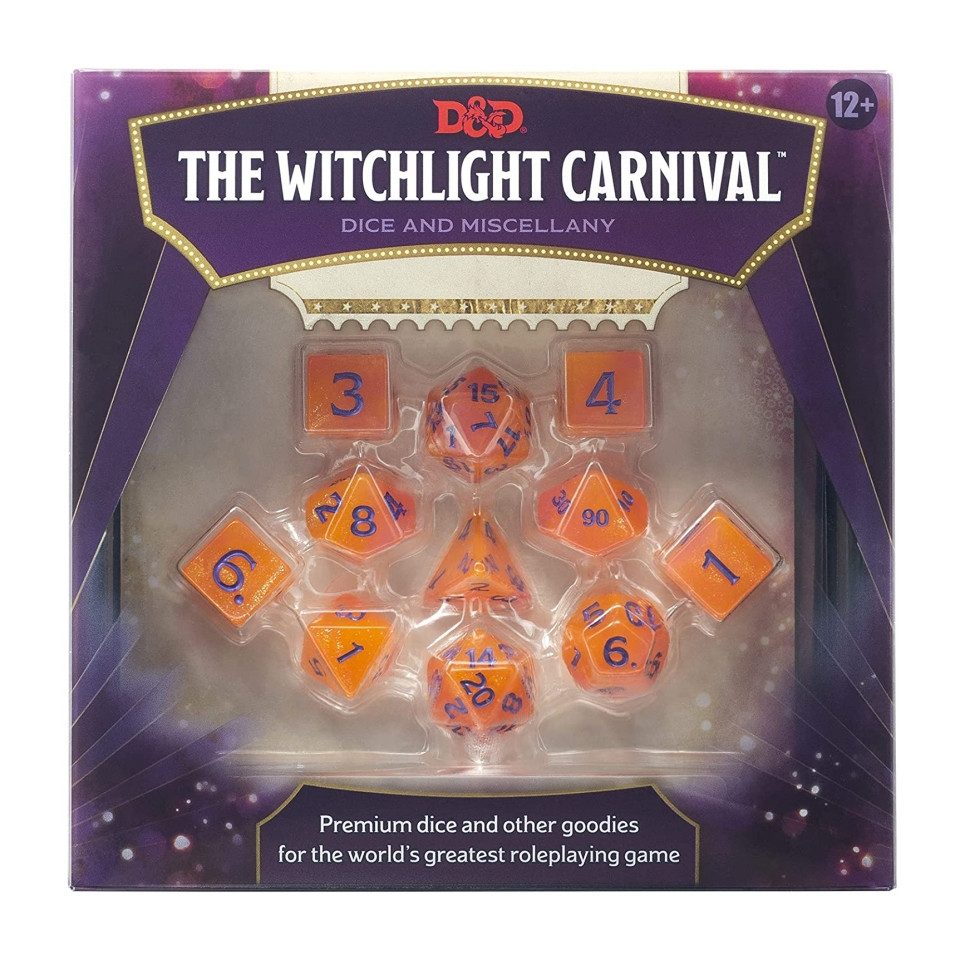Wizards of the Coast Spiel, D&D RPG Dice Set Witchlight Carnival - englisch