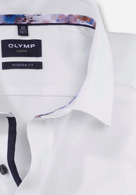 Kurzarmhemd OLYMP modern Luxor weiß fit