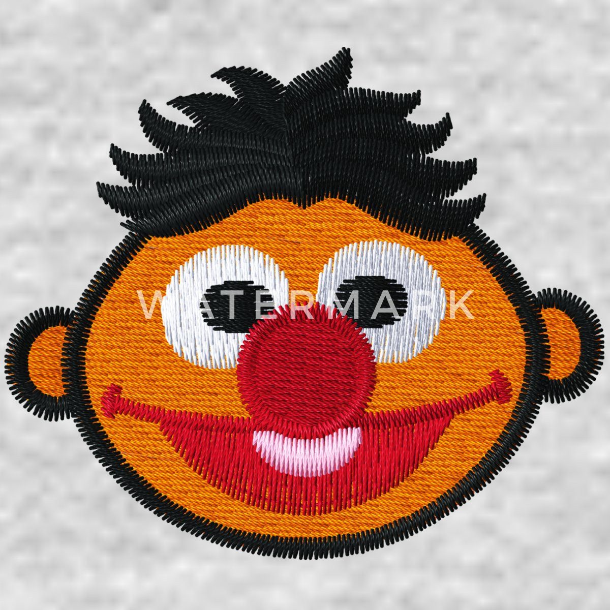 Spreadshirt Hoodie Sesamstraße Ernie Als Stickmotiv Unisex Hoodie (1-tlg)