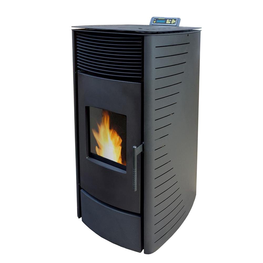 NEMAXX Kaminofen Nemaxx P12 Pelletofen 13,6 kW Schwarz - WiFi-Ready, Nemaxx P12 Pelletofen 13,6 kW Schwarz - WiFi-Ready