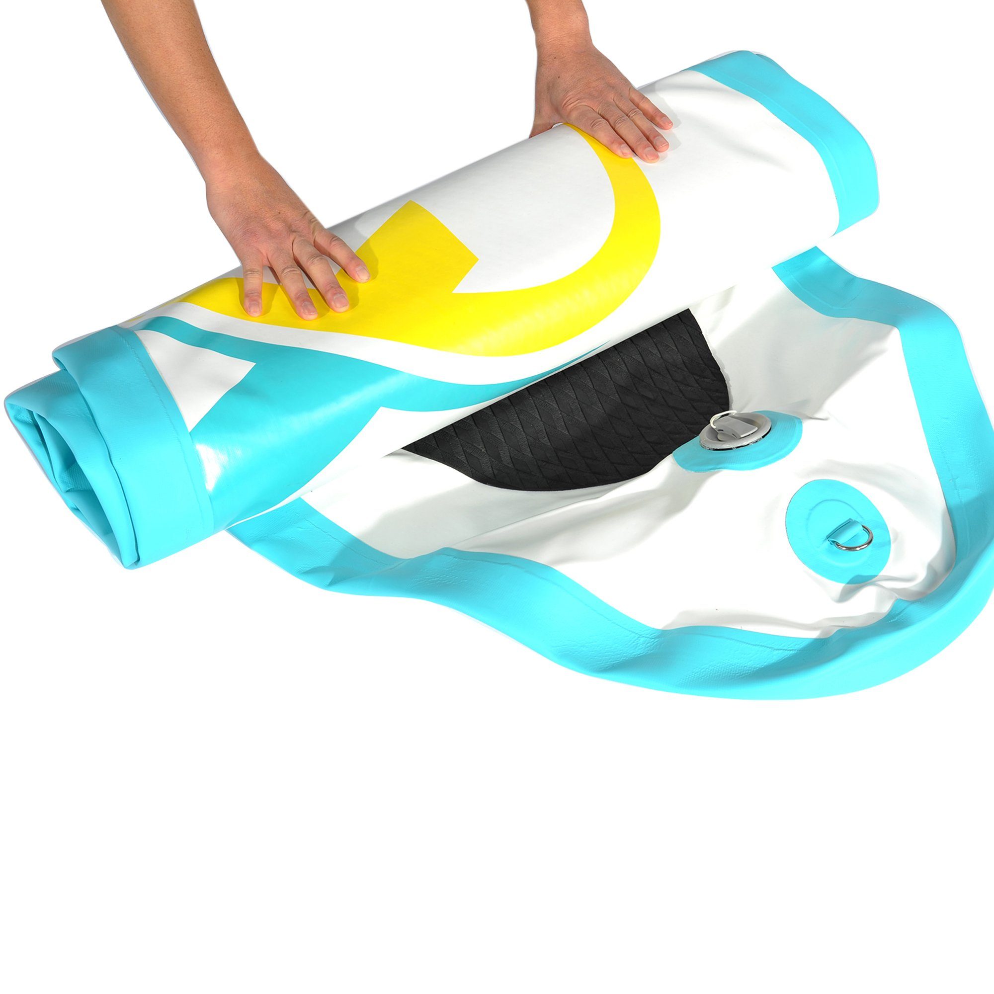 - Tasche, zu Surf-Board Inflatable NEMAXX & Stand aufblasbar - türkis/gelb Surfbrett, - Board Nemaxx transportieren Paddle inkl. PB320 up SUP-Board, 320x78x15cm, leicht Paddel