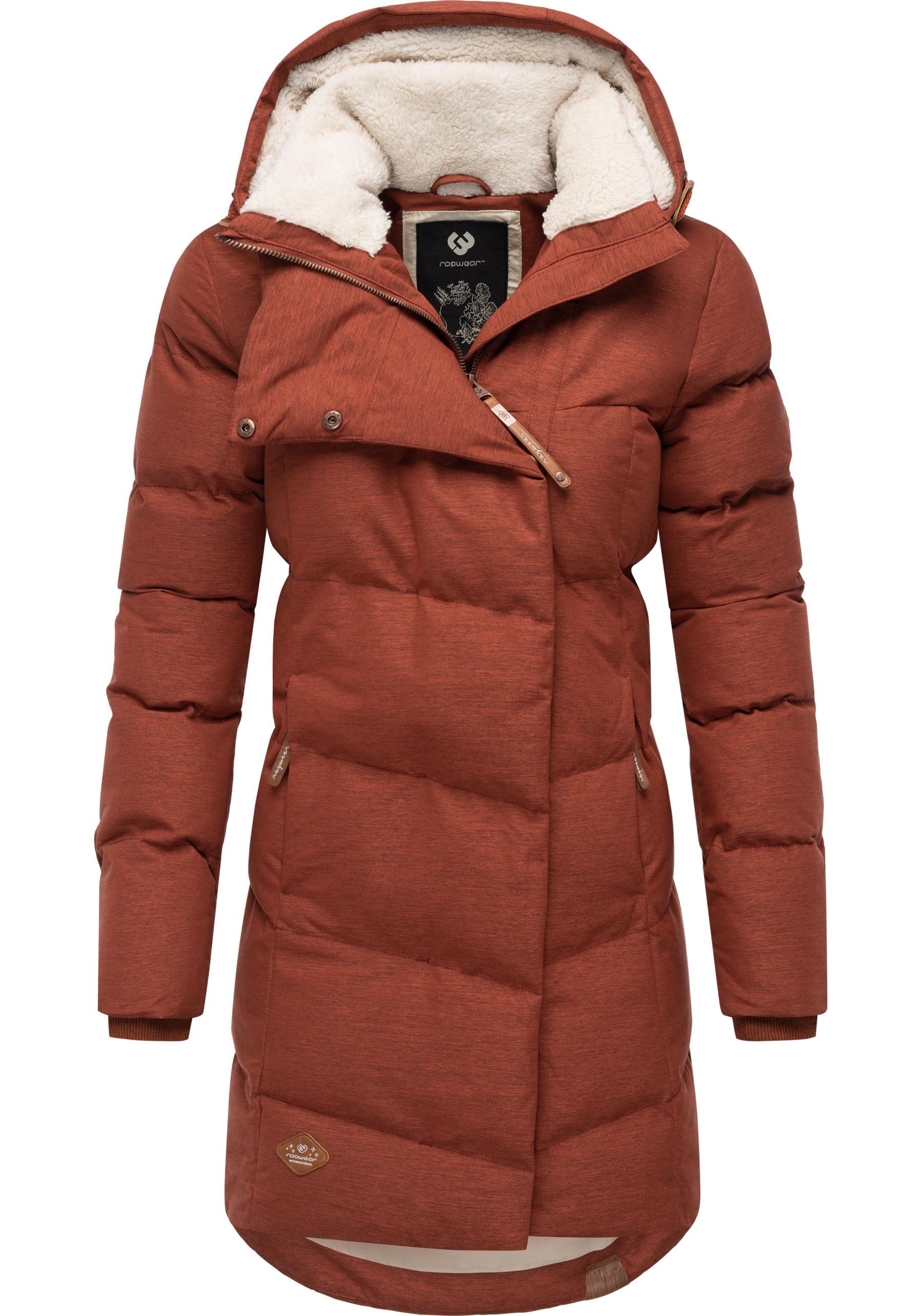 Ragwear Wintermantel Pavla stylischer Winterparka mit Teddyfutter und Kapuz günstig online kaufen