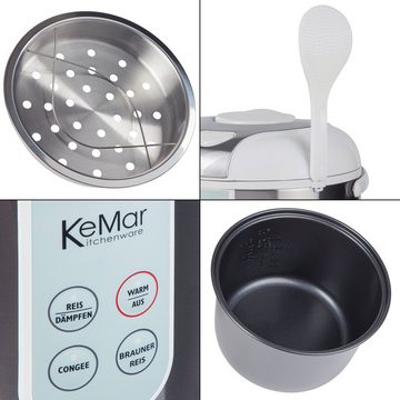 KeMar Kitchenware Reiskocher KRC-130, 700 W, 4 Programme