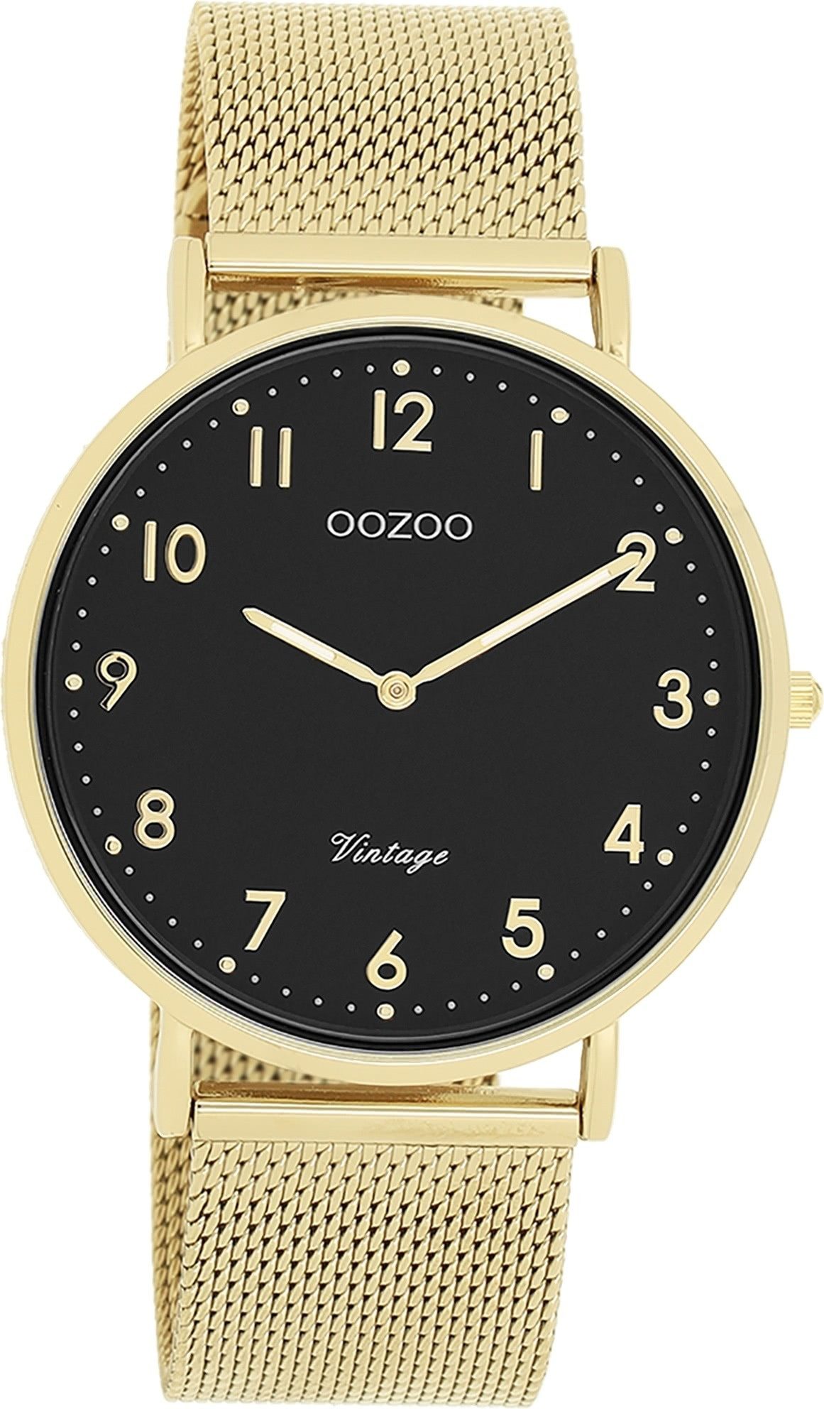 OOZOO Quarzuhr Oozoo Unisex Armbanduhr Vintage Series, (Analoguhr), Damen, Herrenuhr rund, groß (ca. 40mm) Metallarmband, Fashion-Style