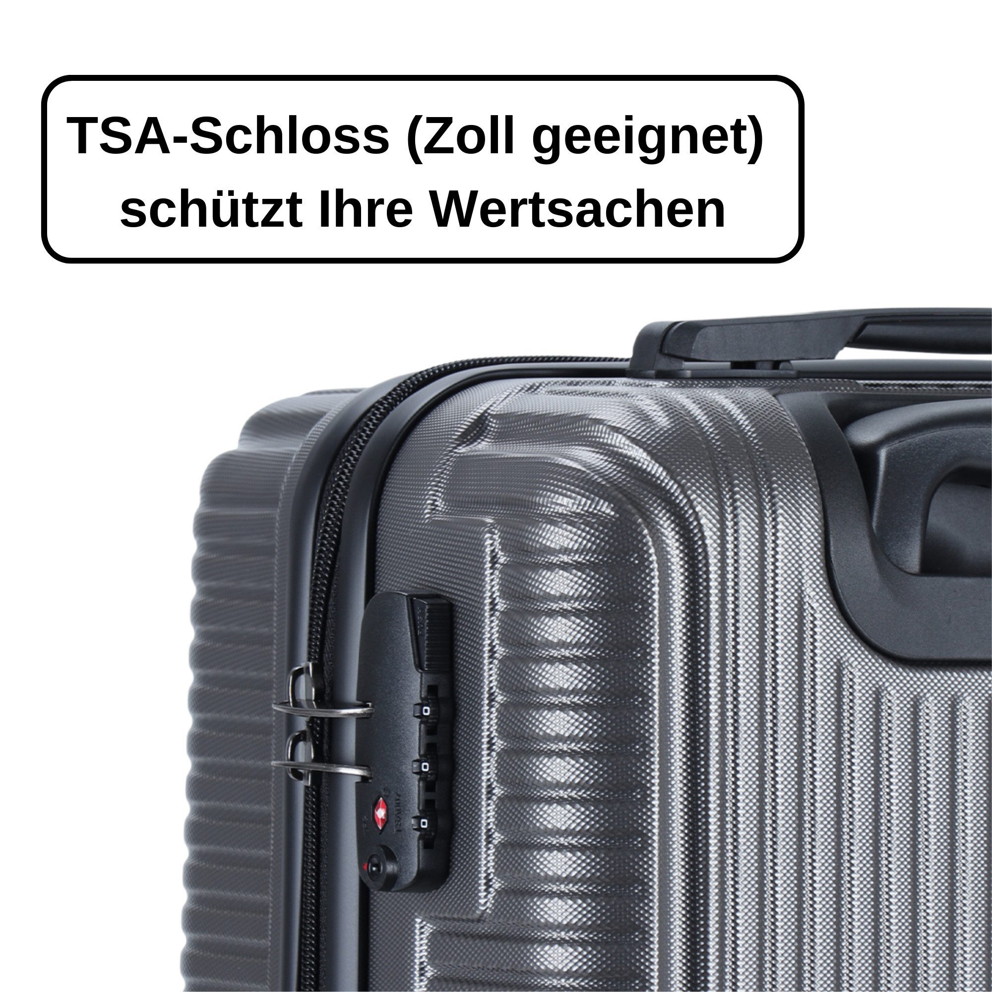 Blade Hartschalen-Trolley Erweiterbares Handgepäck - Leichter Rollkoffer aus ABS+PC