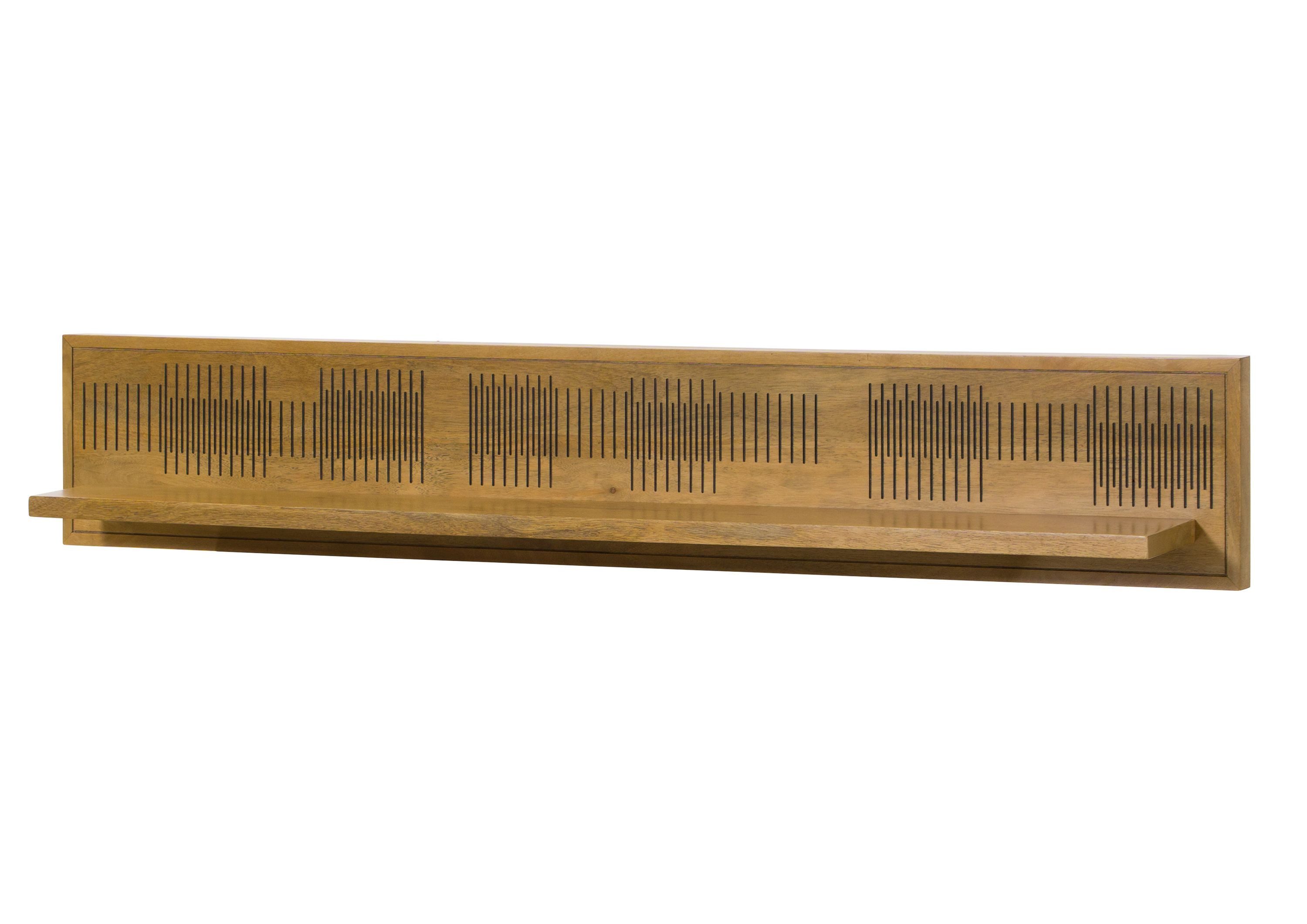 Massivmoebel24 Wandregal MIAMI, 1-tlg., Mango 150x20x25 hellbraun geölt MIAMI #121