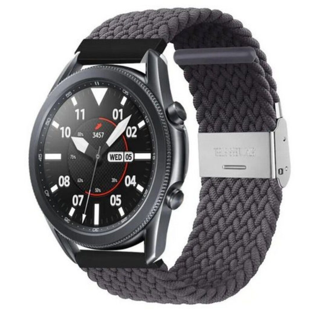 SmartUP Smartwatch-Armband Geflochtenes Armband für Samsung Galaxy Watch 4 5 6 Pro Gear Classic, Uhrenarmband mit verstellbaren Magnetverschluss