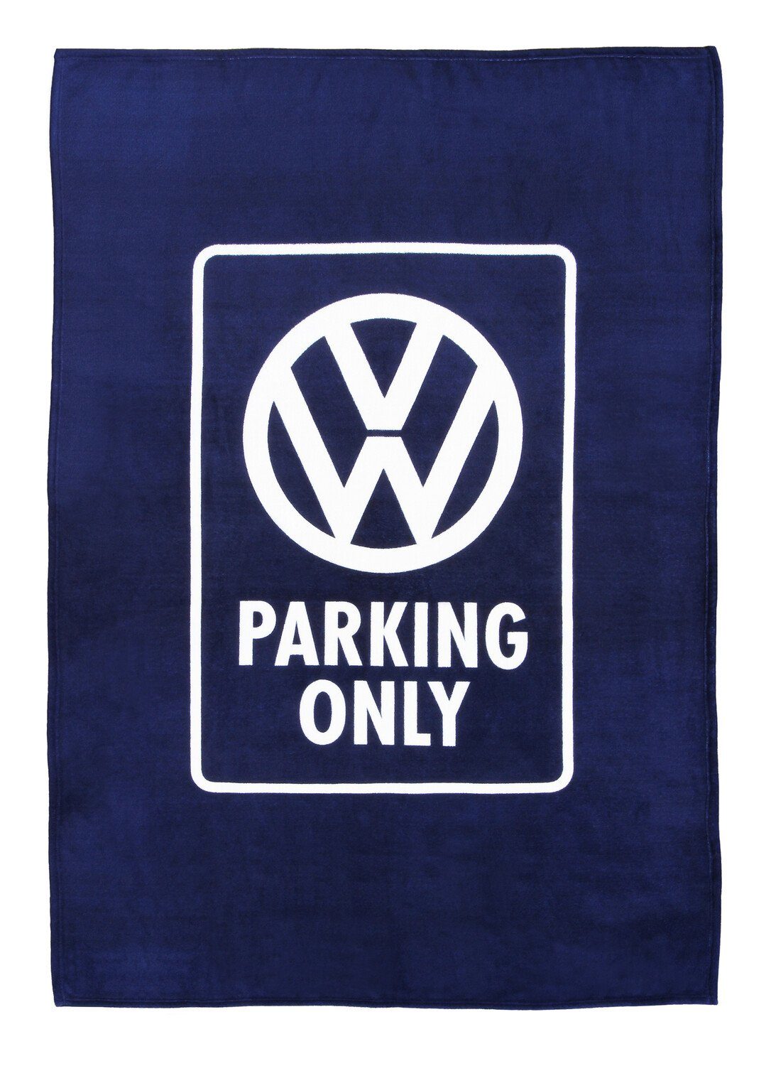 Wohndecke von Volkswagen (150x200cm), VW Collection by BRISA, weiche Kuscheldecke im VW "Parking Only" Design