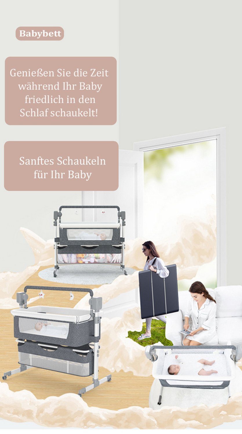 TPFLiving Beistellbett Babybett Babywiege mit Soundsystem günstig online kaufen