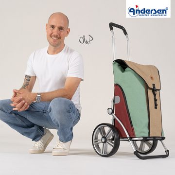 Andersen Einkaufsshopper Royal Shopper mit Tasche Oli.P 2.0 in Beige oder Blau, 5 Speichenrad
