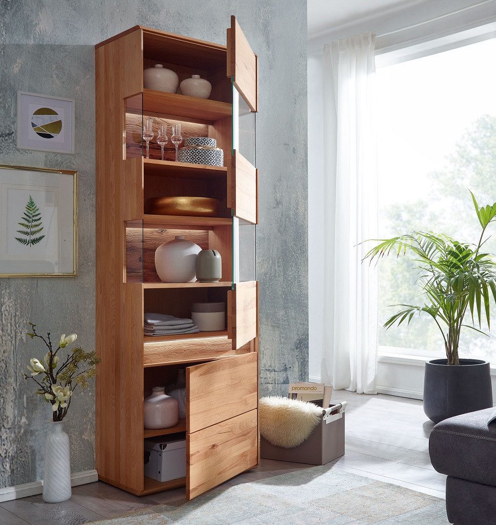 Main Möbel Vitrine Vitrine rechts 63x207 Kernbuche Berlin