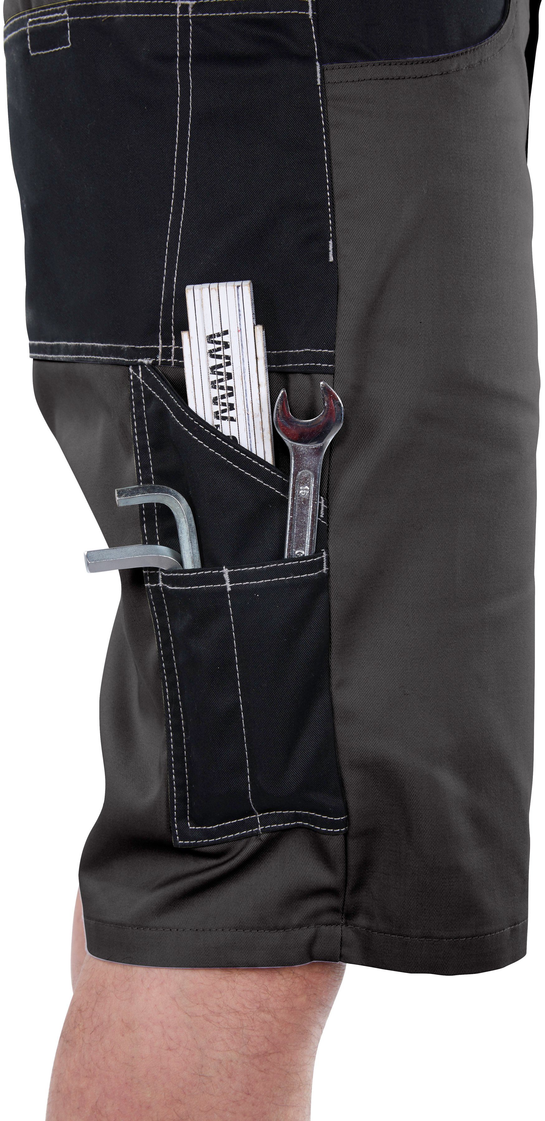 Northern Country Arbeitsshorts Worker Taschen, elastischem 8 mit Bund, robuste praktischen Qualität
