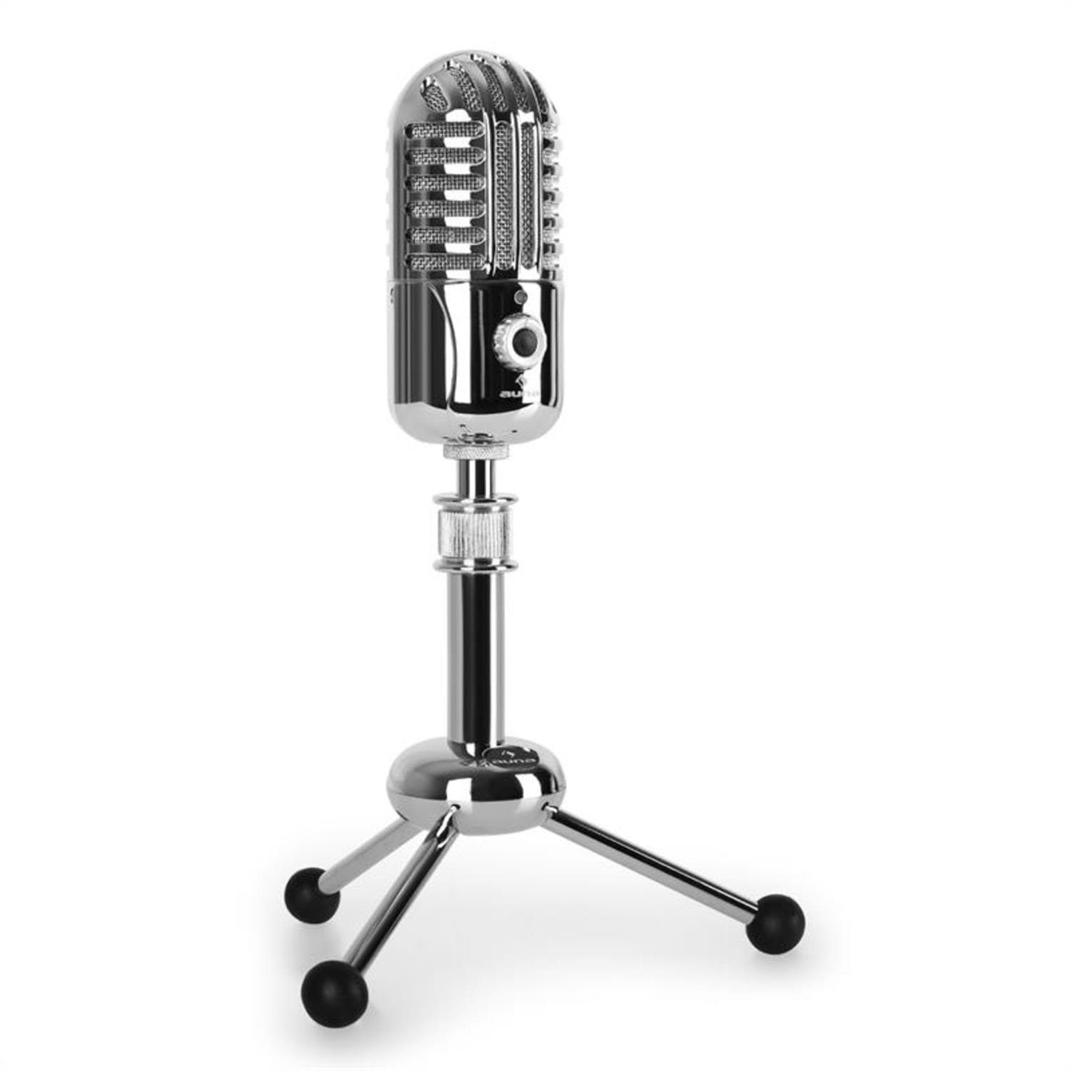 Auna Mikrofon »CM280 USB-Kondensatormikrofon silber A/D-Wandler Stativ  Niere Studio« online kaufen | OTTO