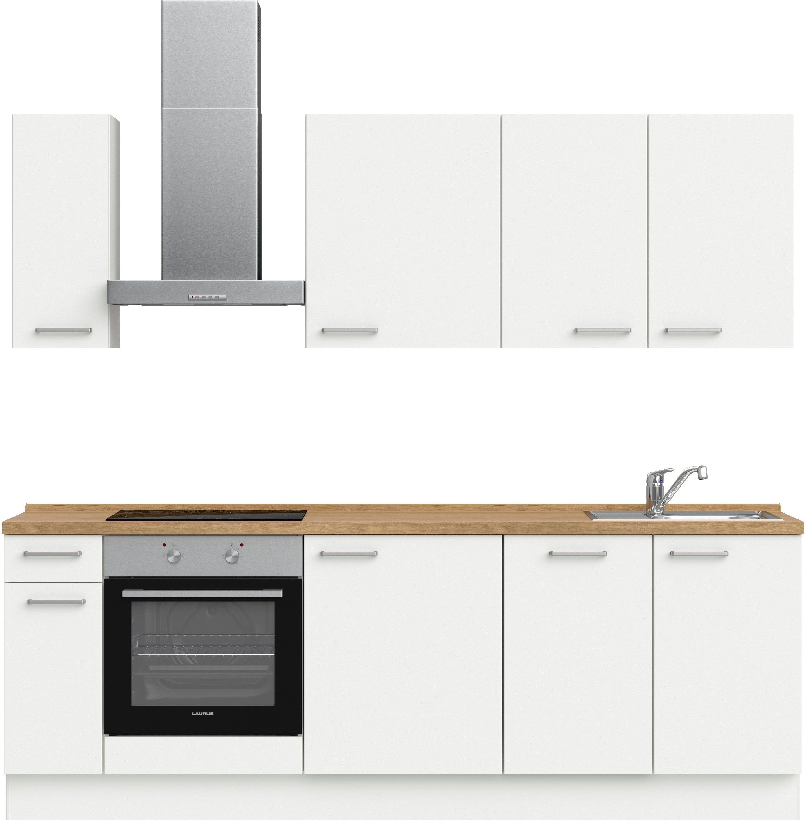 nobilia® Küchenzeile "Touch I", vormontiert, Ausrichtung wählbar, Breite 240 cm, wahlw. mit E-Geräten