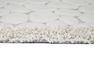 Teppich Badezimmerteppich Set 2 teilig • waschbar • Steinoptik in creme, Teppich-Traum, rechteckig, rechteckig, Höhe: 7,5 mm, waschbar