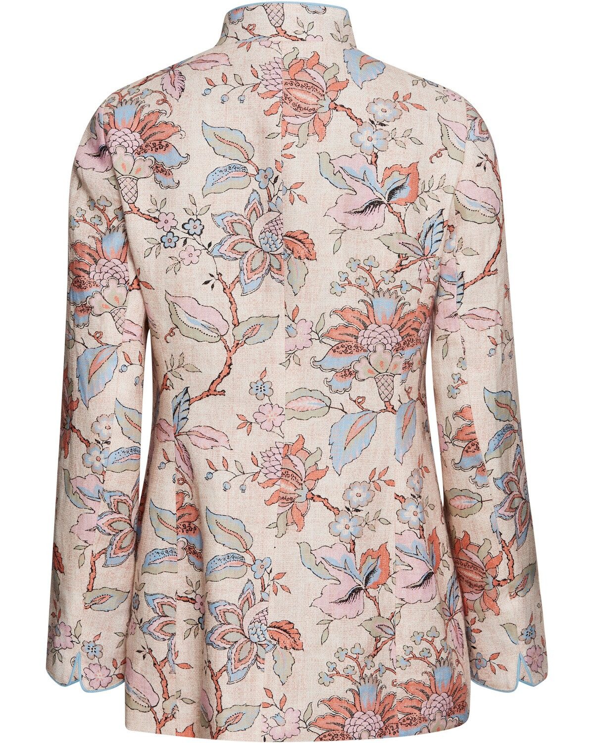 Highmoor Jackenblazer Leinenjacke mit Blumendruck günstig online kaufen