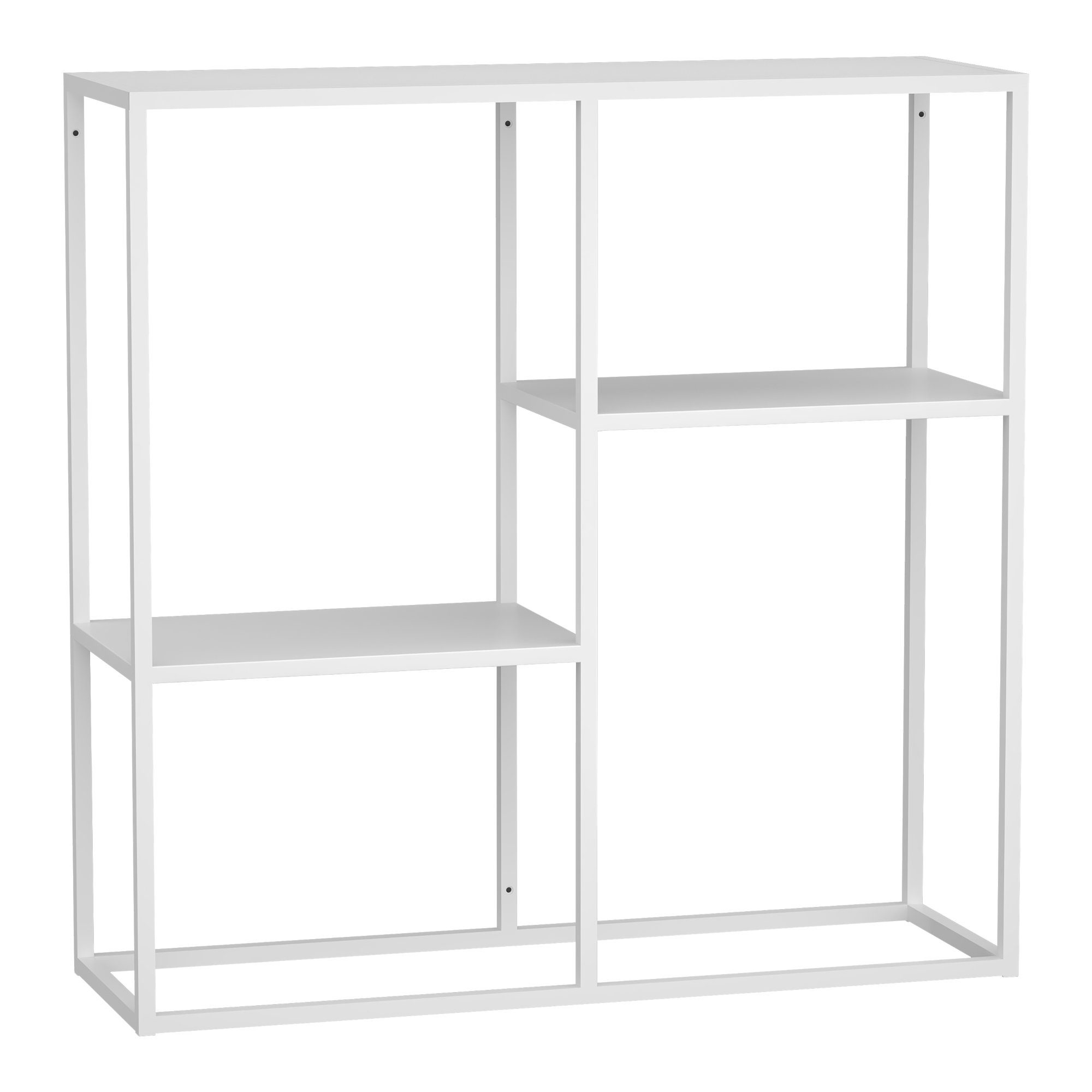 en.casa Konsolentisch, »Strömstad« Standregal 80x80x26 cm mit drei Ablagen günstig online kaufen