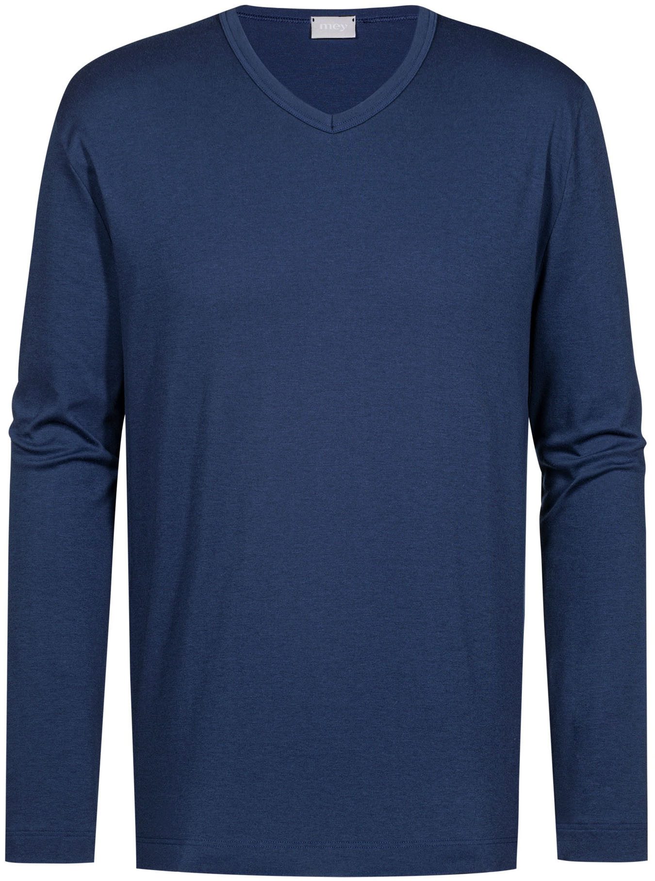 Mey Langarmshirt Solid Night T-Shirt aus Interlock-Jersey