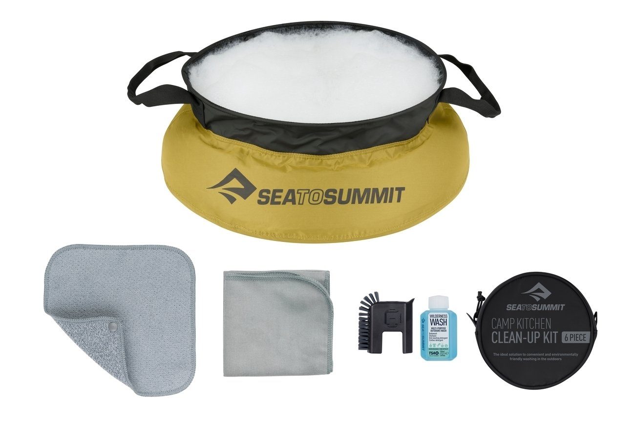 360 Degrees Geschirr-Set Sea To Summit Camp Kitchen Clean-Up Kit (6-teilig) | Geschirr-Sets