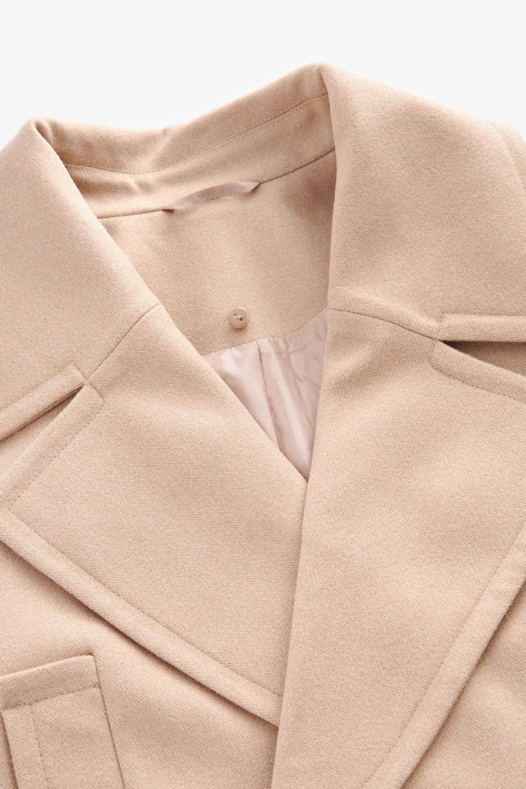 Next Langmantel Mittellanger Mantel mit Kragen Kunstfell (2-tlg) aus