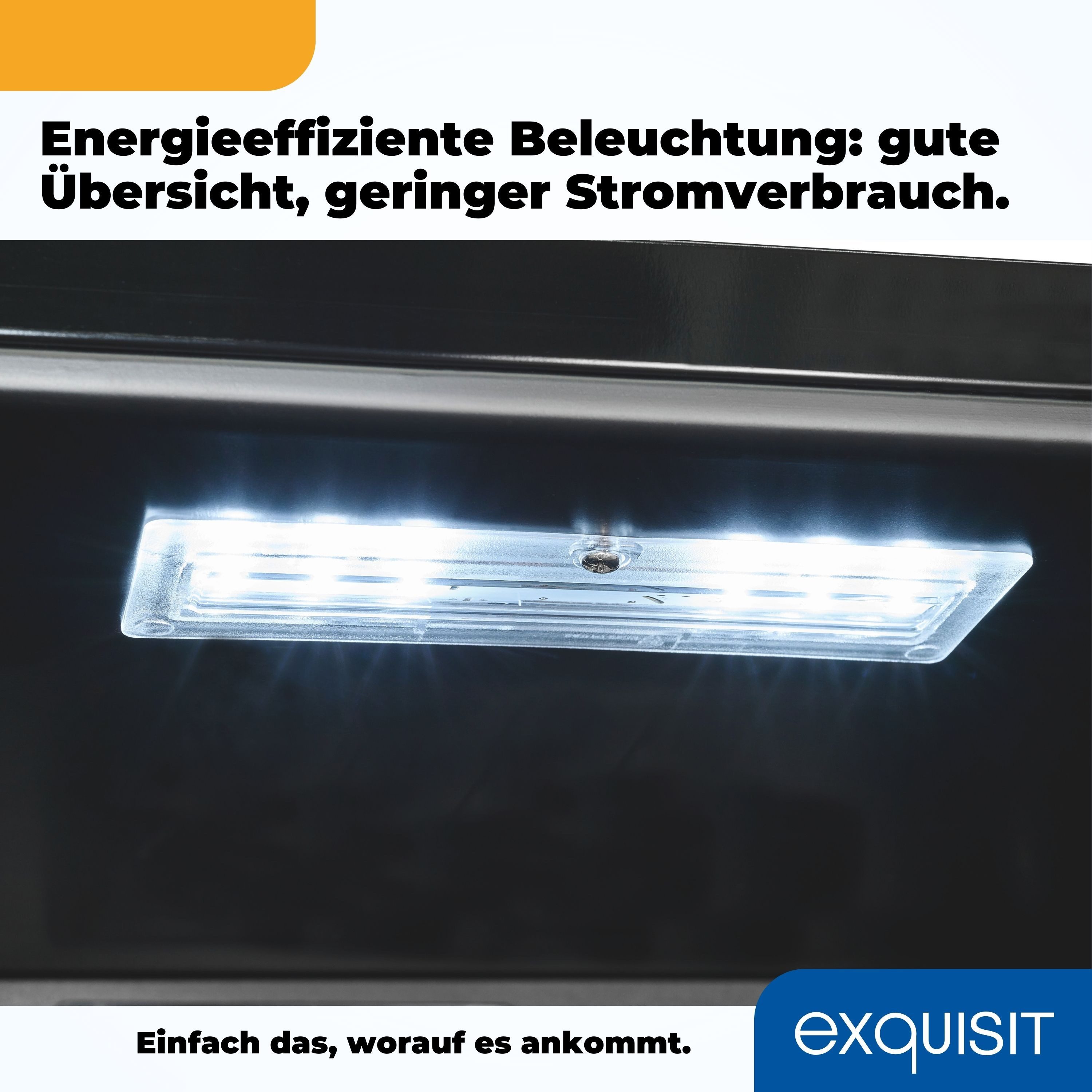 exquisit Getränkekühlschrank GKS240-GT-160C schwarz, 140 cm hoch, 54 cm breit