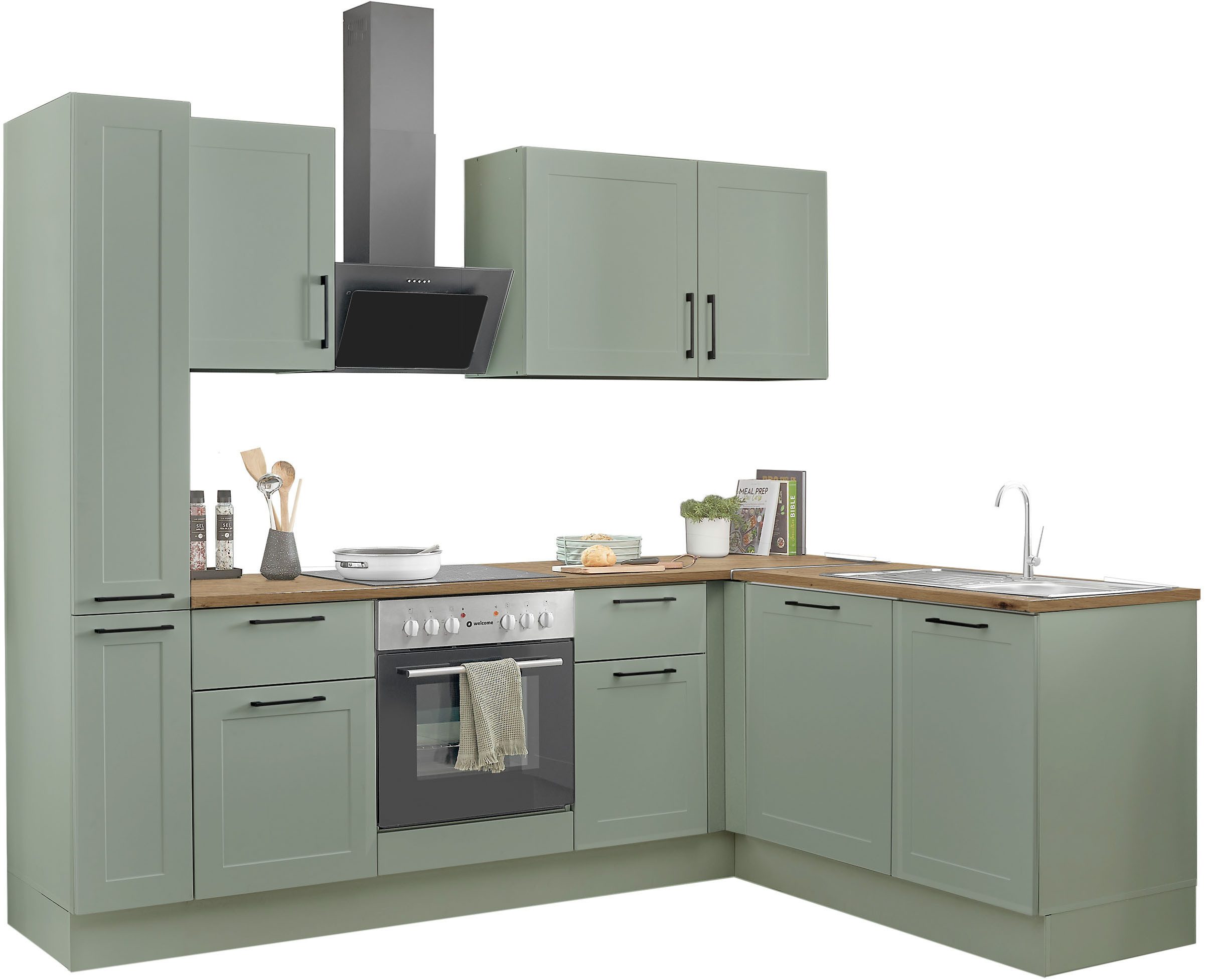 BASIC by Balculina Winkelküche Marsi, Stellmaße 250x175 cm, wahlweise mit E günstig online kaufen