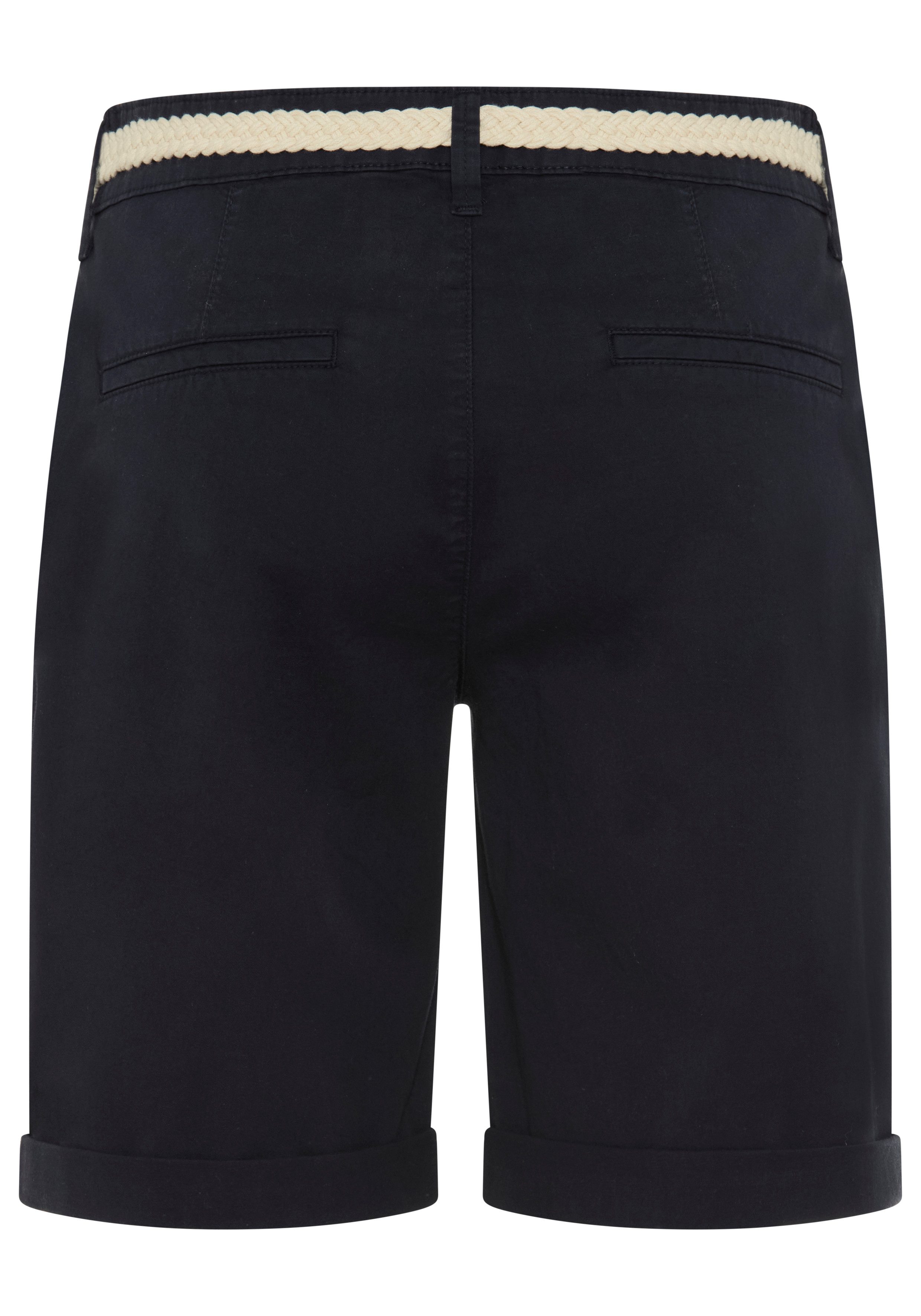 MAC Chinoshorts CHINO SHORTS belt inklusive Flecht- Gürtel