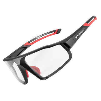 ROCKBROS Fahrradbrille SP216, (Sonnenbrille, Radbrille, Sportbrille, Photochrome), UV Schtutz 400, Farbwechsel