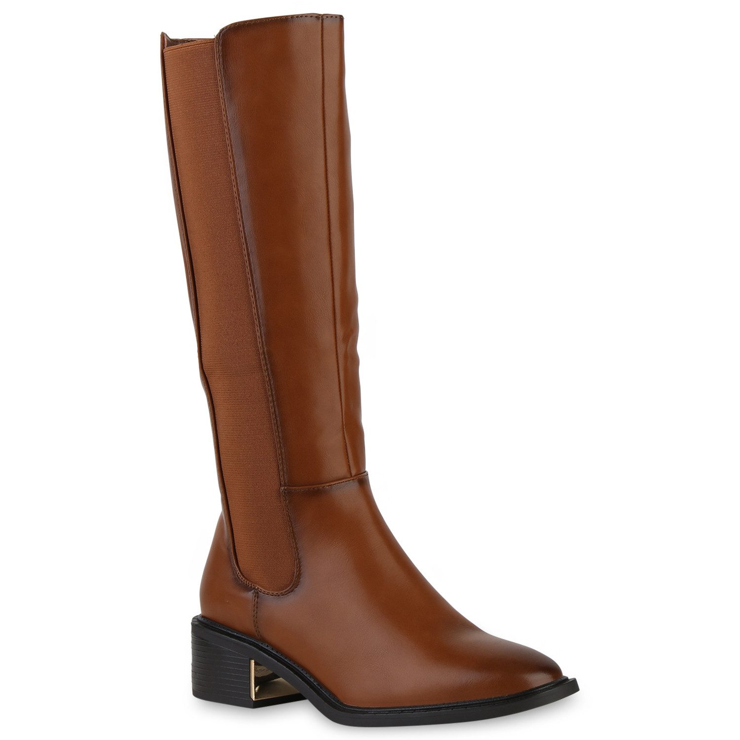 VAN HILL 840543 Stiefel Damen Leicht Gefütterte Klassische Stiefel Basic Boots