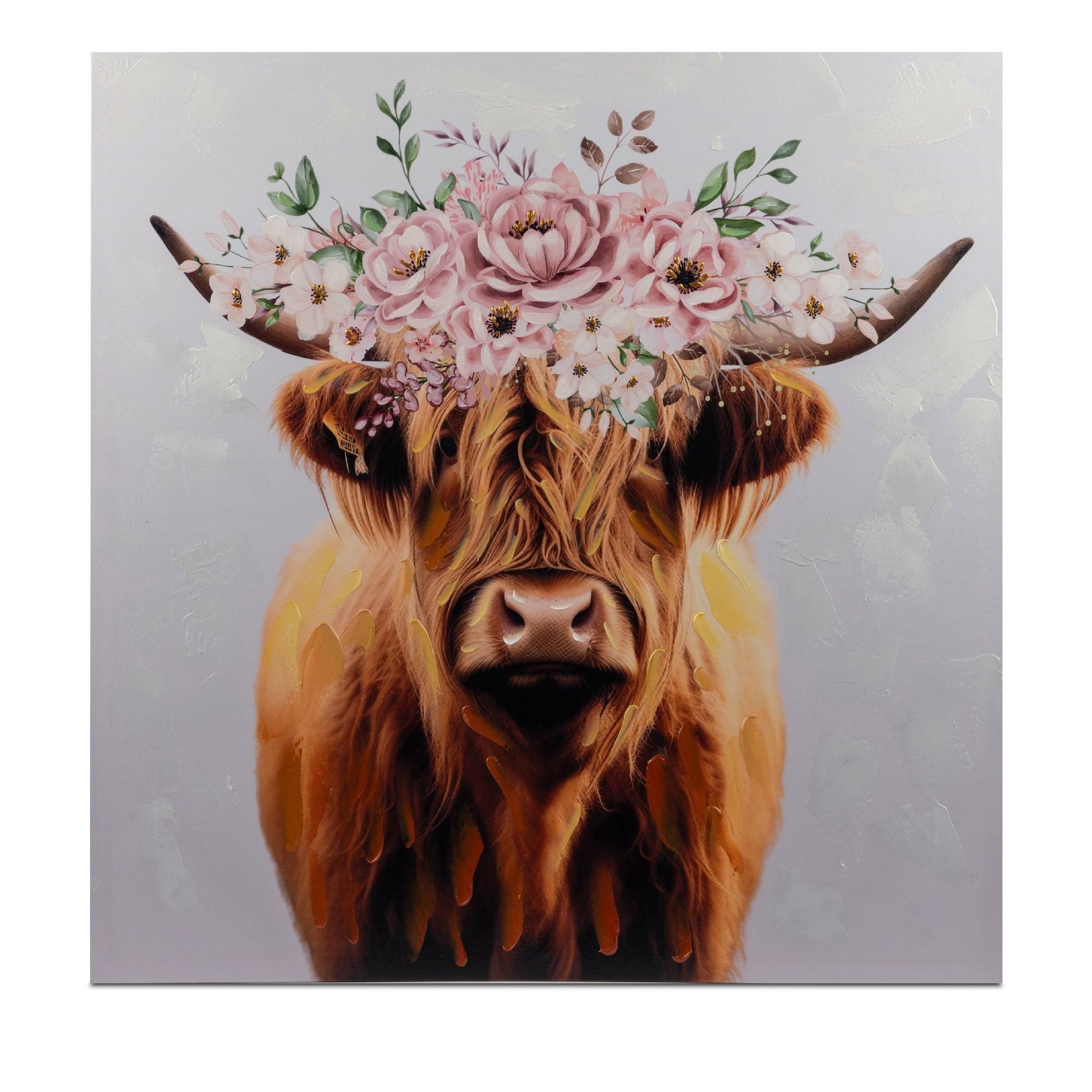 formano Leinwandbild Leinwandbilder, Rind, Höhe: 60cm, Farbe: Mehrfarbig, Motiv: Rind