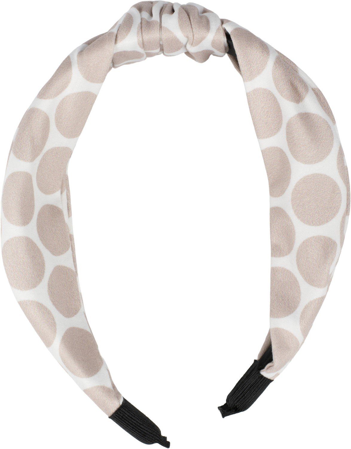 Muster Weiß-Beige styleBREAKER Punkte Polka Dots Haarband, mit 1-tlg., Haarreif