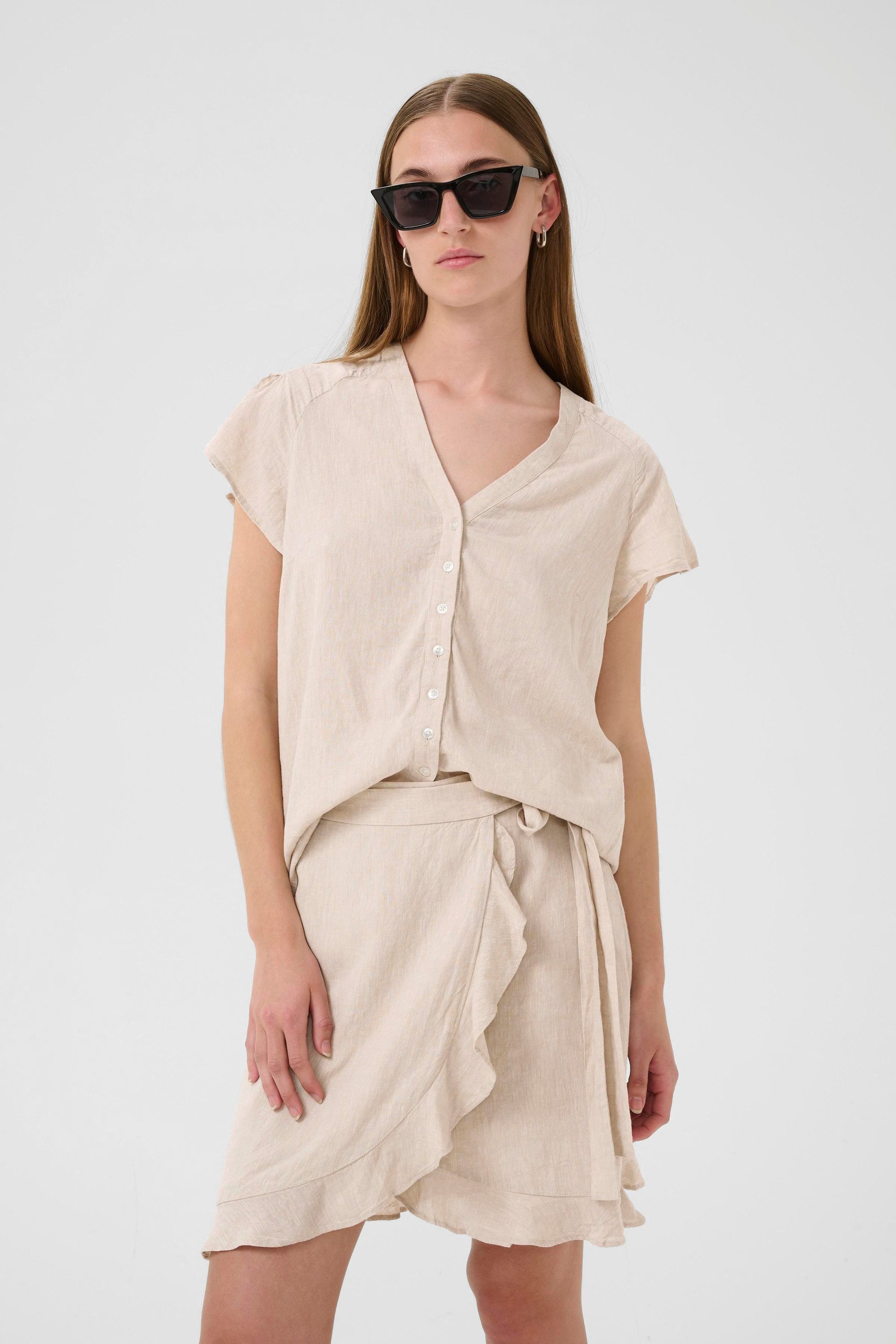 InWear Kurzarmbluse Kurzarm-Bluse FaridaIW