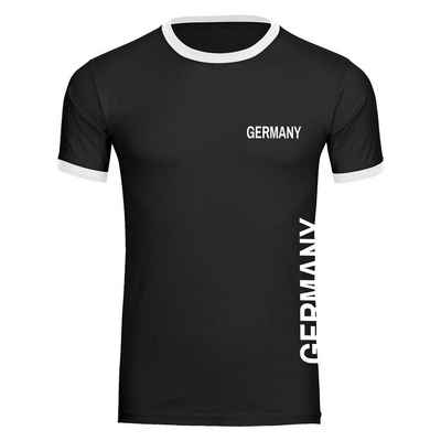 multifanshop T-Shirt Kontrast Germany - Brust & Seite - Männer