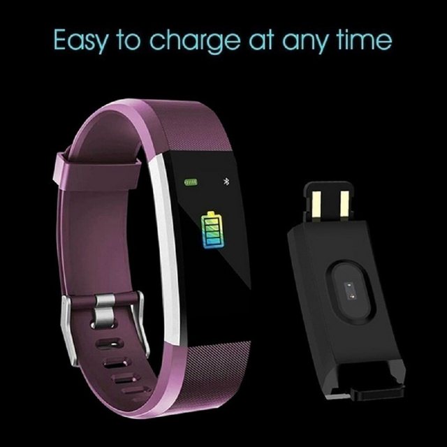 100% Fitness-Tracker »Fitness Tracker, Fitness Watch Activity Tracker mit Herzfrequenzmesser Uhr YAMAY lila«