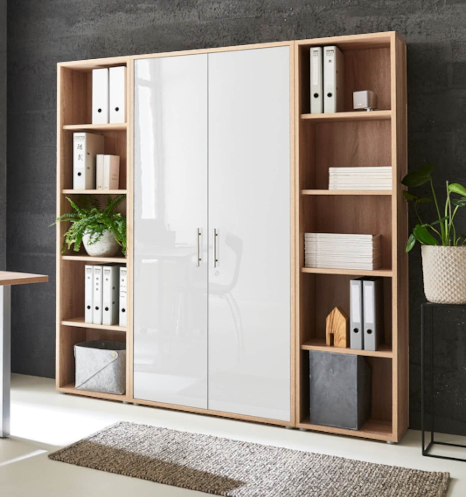 BMG Möbel Aktenschrank Office Edition 3 (Schrankwand Set, 3tlg) abschließba günstig online kaufen