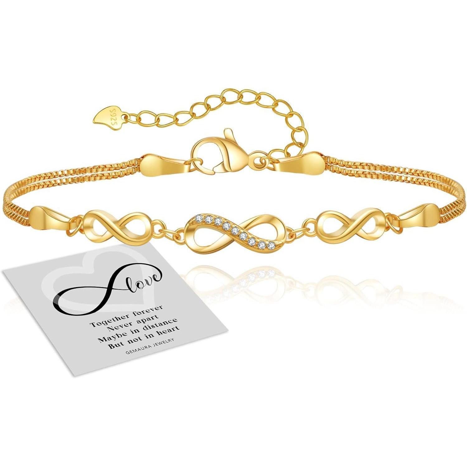 LuxusKollektion Schmuckset Armband Silber 925 Damen Infinity Zirkonia Verst günstig online kaufen