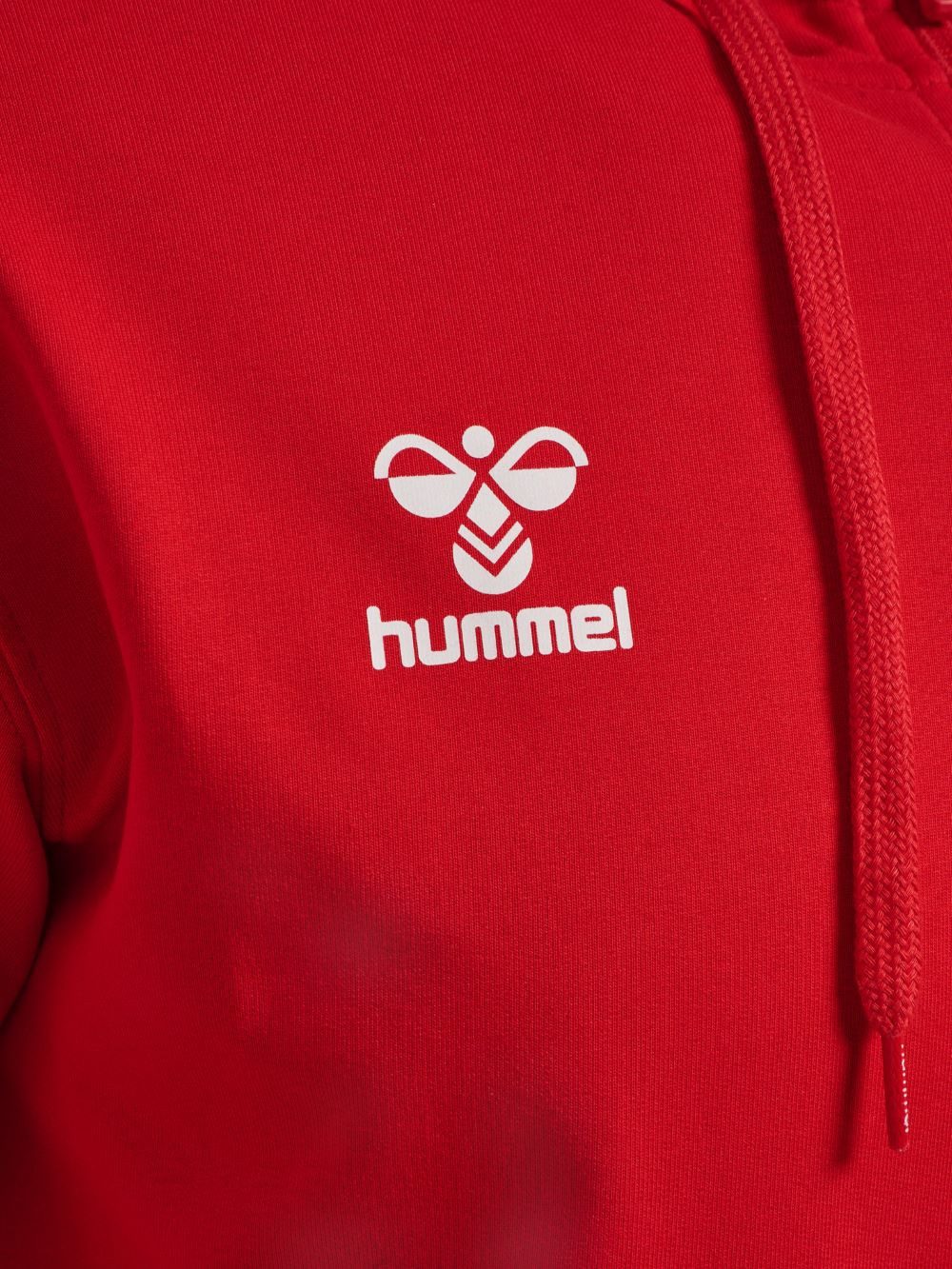 hummel Trainingsjacke hmlGO 2.0 Chevron Full-Zip Hoodie (Baumwolle, mit Kapuze) rot Herren