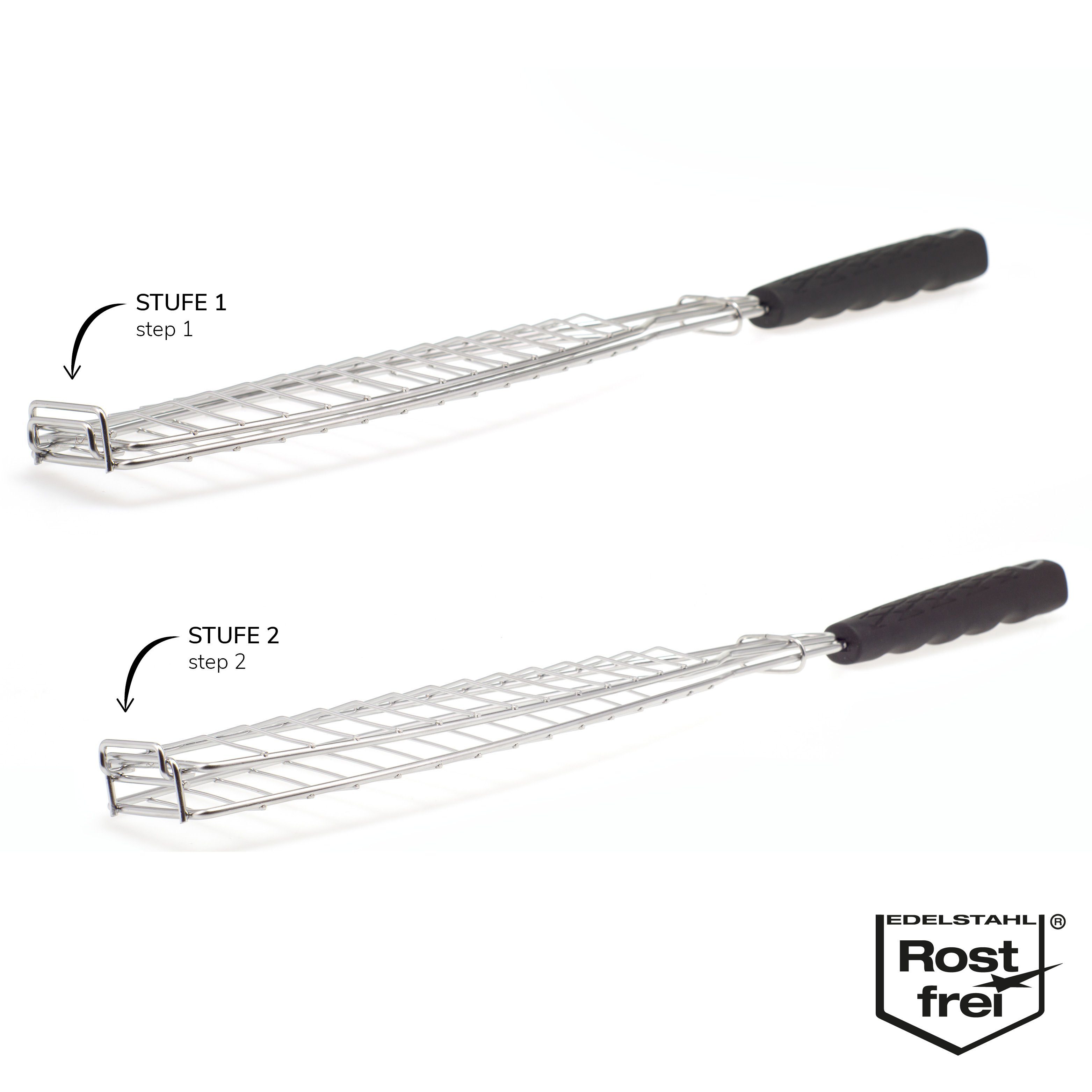 Fischgrillhalter, bremermann keine (Set, Fischpfanne 2-tlg)