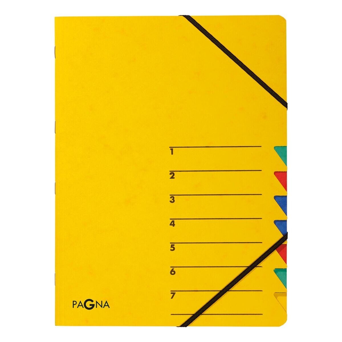PAGNA Organisationsmappe Standard, Ordnungsmappe mit 7 Fächern, A4
