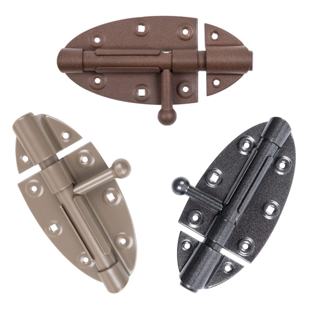 Bolzenriegel Bolzenriegel mit rundem Griff DURAVIS® 112x72 mm