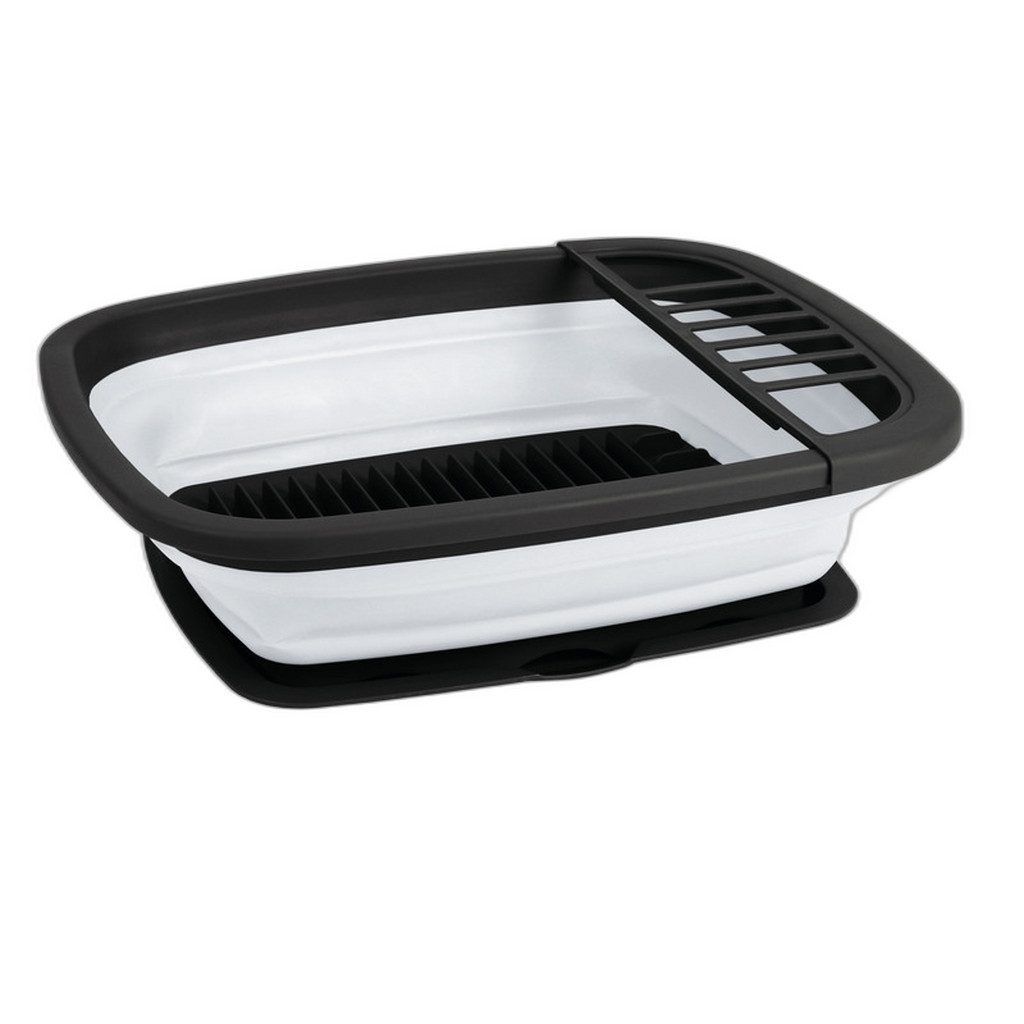 Camp4 Abtropfwanne Camp4 Silikon-Geschirrtrockner 50x42x6/16cm - Weiß/grau