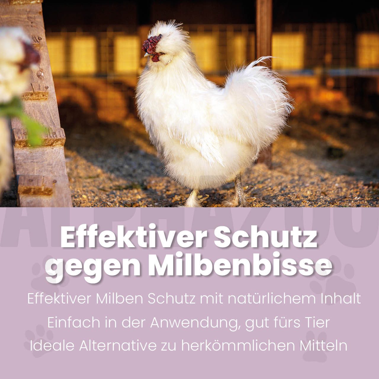 ALPHAZOO Milbenspray MilbHunter Milbenspray für Hühner 250 ml, 250 ml, 1-St., Milbenschutz, im Hühnerstall als einfache Sprühanwendung