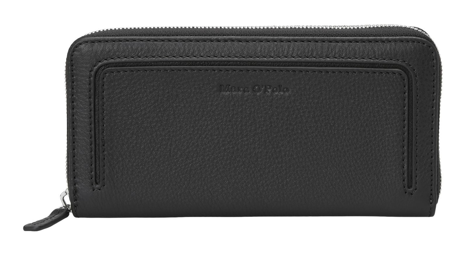 Marc O'Polo Geldbörse Zip Wallet, aus echtem Rindsleder mit RFID-Blocker Schutz