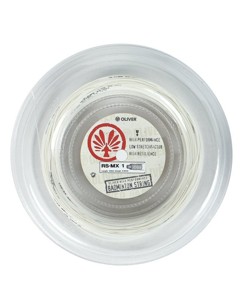 Badmintonsaite MX-1 weiss 200m Rolle