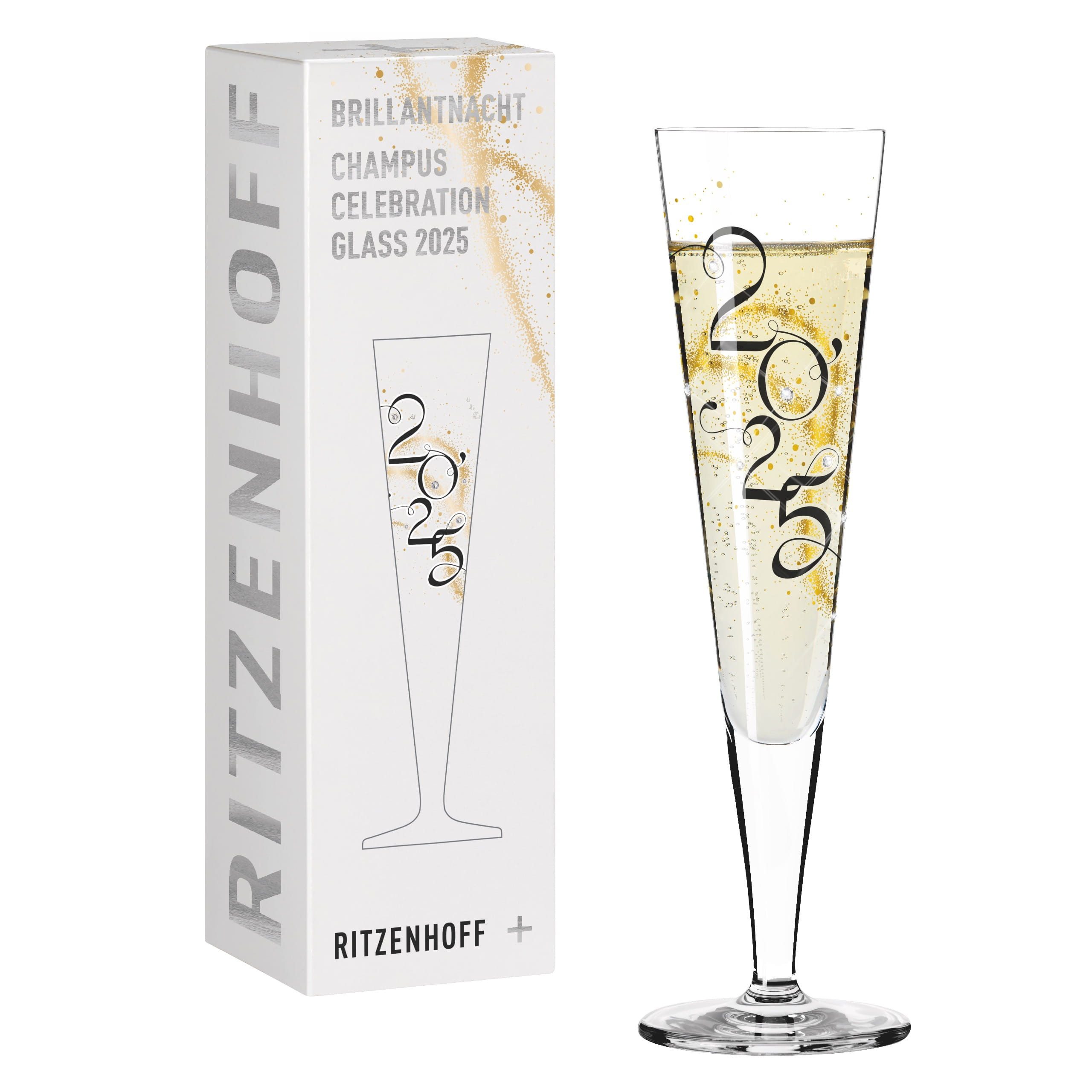Ritzenhoff Champagnerglas Brillantnacht, Kristallglas